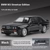 1/24 Scale BMW M3 1988 Street Car Diecast Alloy Metal Model Car Collection Hobbies Decorative Ornament Gift Box for Boyfriend Present