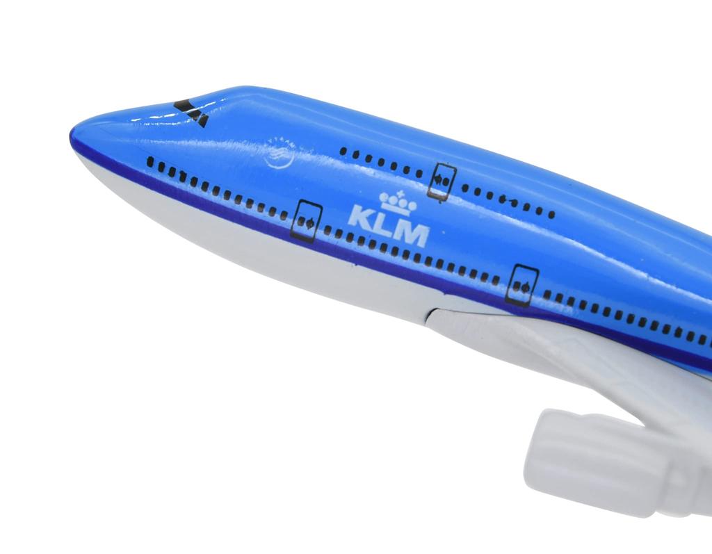 TANG DYNASTY 16cm KLM Royal Dutch Airlines B747 Alloy Airplane Model Toy 1/400