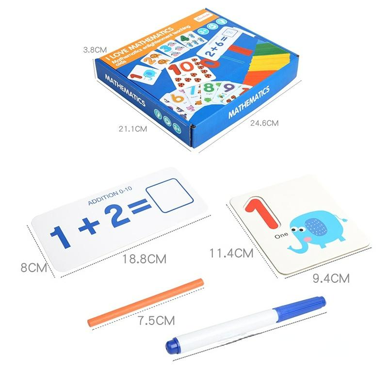 Математические игрушки Монтессори для детей, детские развивающие игрушки, детские деревянные цифры, познавательная игрушка на день рождения, подарок MYY