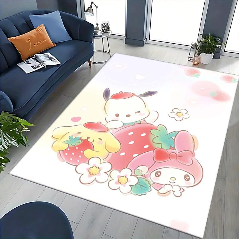Anime Cartoon Design Chair Mat - Non-Slip Carpet for Office Chairs, Home Decor, Living Room, Bedroom, Game Room & Dormitory (Seasonal Gift).E084