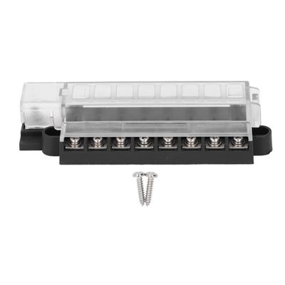 Блок предохранителей с ножевыми предохранителями 1 вход 8 выходов, компактная прозрачная крышка, ATO ATC 8-позиционный держатель для ножевых предохранителей, 32 В постоянного тока
