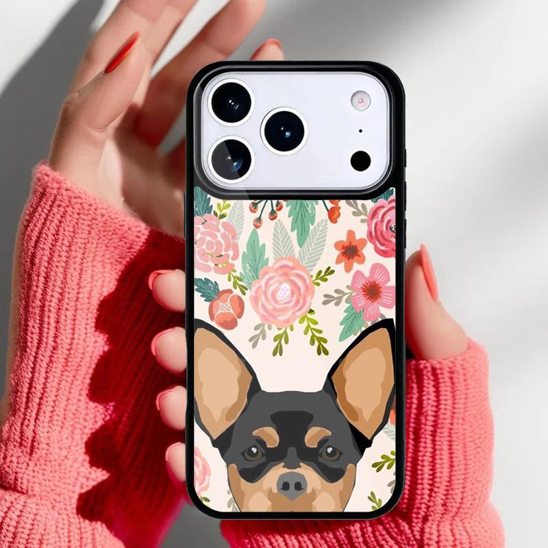 Чихуахуа Милая Собака Щенок коллаж Чехол для Телефона для iPhone 17 16 15 14 13 Pro Max Задняя Крышка для 12 11 Pro Coque