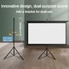 60/72/84 Inches Projection Screen Entertainment Projector Curtain HD Mobile Portable Tripod Screen