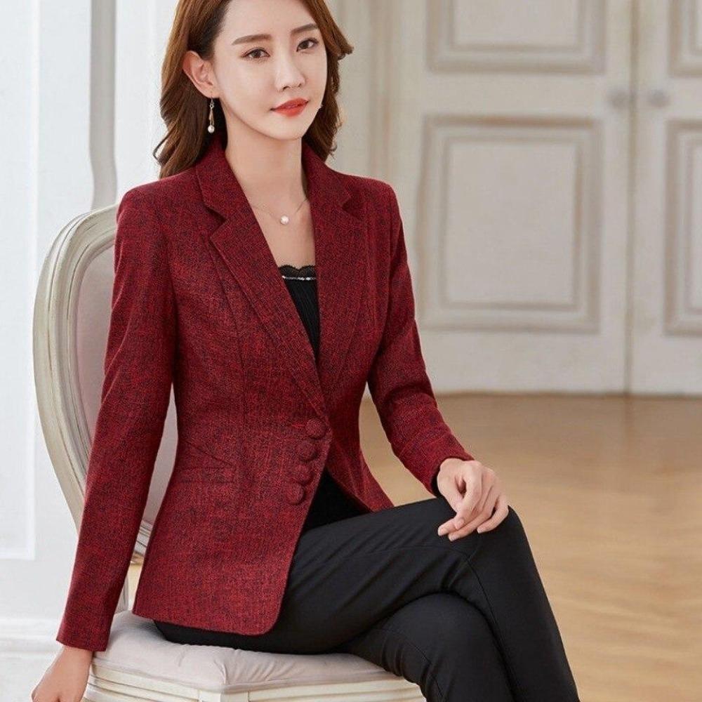 Женские пиджаки больших размеров, куртки для работы, офисный женский костюм, тонкий однобортный деловой женский пиджак, формальные пальто