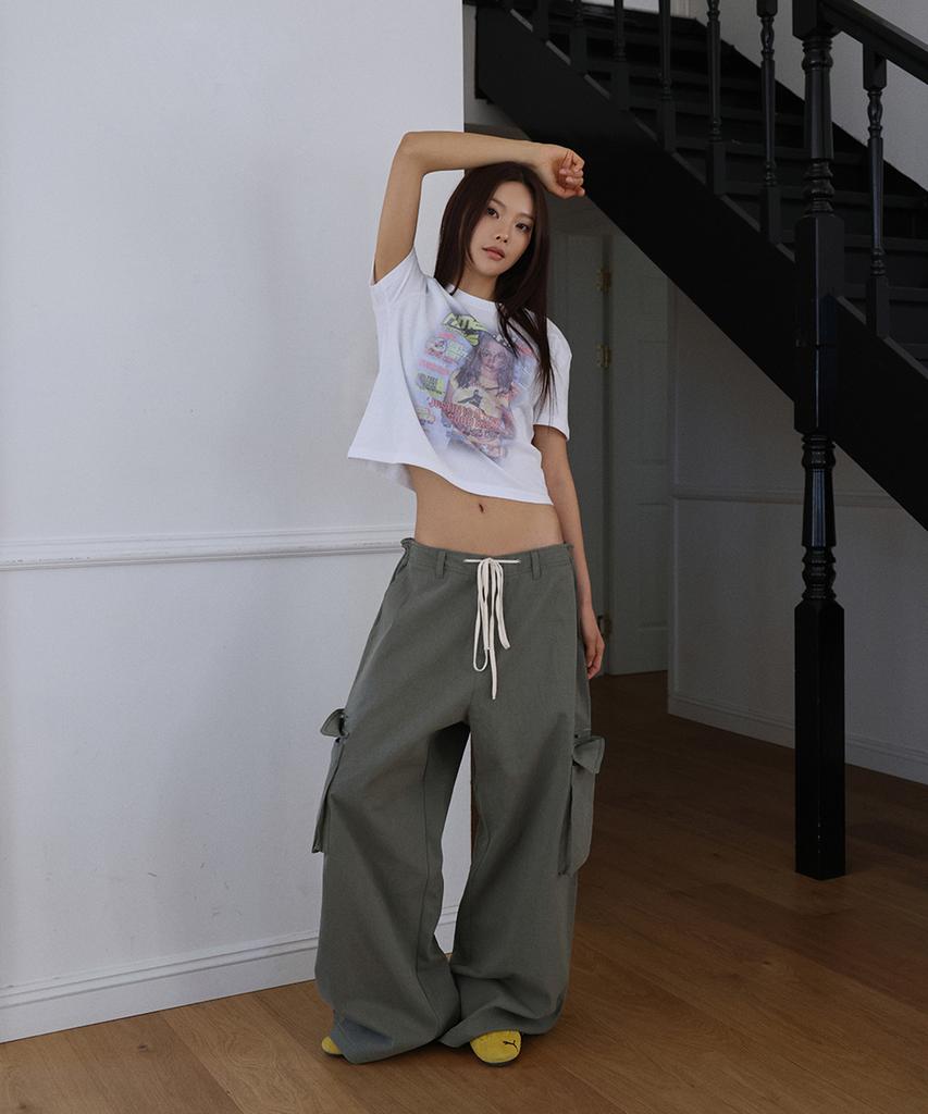 LANGER [Plc] Naty Cargo Pants_3Colors