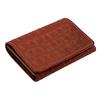 Business Card Holder Business Card Case Card Case Italian Leather Croco Embossed Genuine Leather Made In Japan REDBROWN [Rottano] Men's Women's