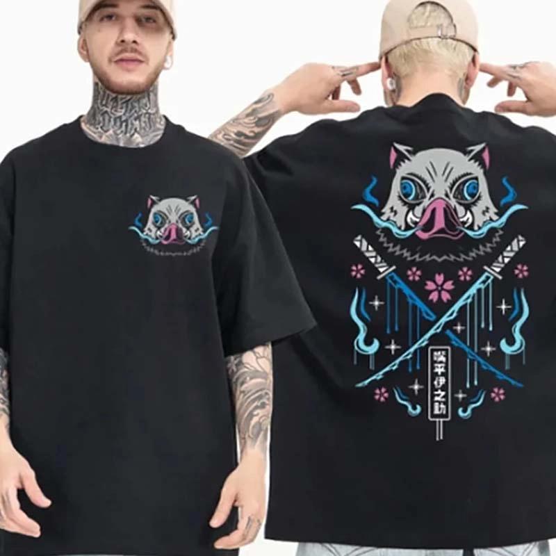 Anime Shirt Summer Fashion Men's T-shirt Funny Shirt Gym Beast Oversized Casual Round Neck Short Sleeve Cotton T-shirt Men's Top