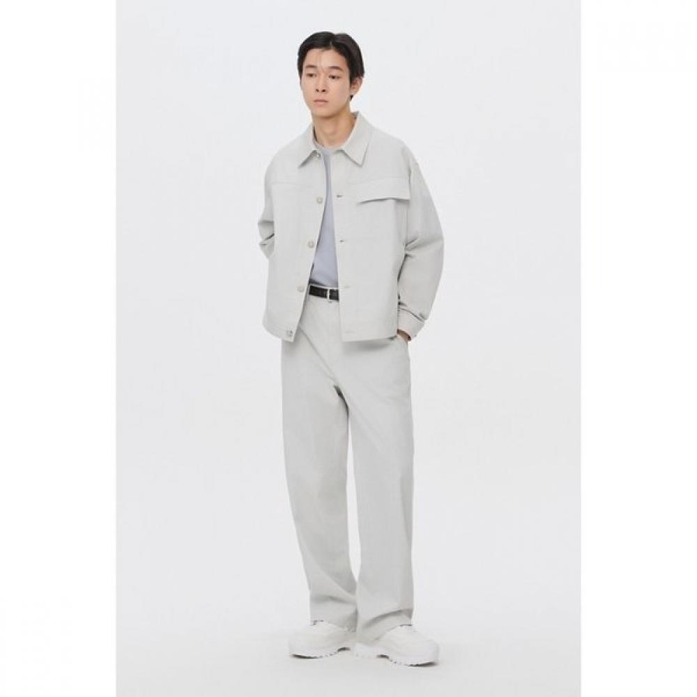 Customellow Grey Dyed Cotton Pants C9pam26121gyl