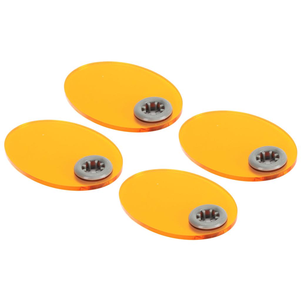 10pcs Dental Light Curing Shield Elliptical Shape Eye Protective Light Blocking Dental Light Curing