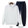 Solid Color Hoodie Two Pieces Set Hooded Sweatshirt Women's Hoodie Autumn Men's Hoodie + Pants Sets