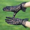 Thin Lace Flower Gloves Transparent Mesh Hollow Gloves Elegant Summer Mittens  Wedding