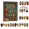 2025 Dungeons and Dragons Advent Calendar,24 Days Countdown Calendar with D and D Characters Christmas Tree Hanging Ornament