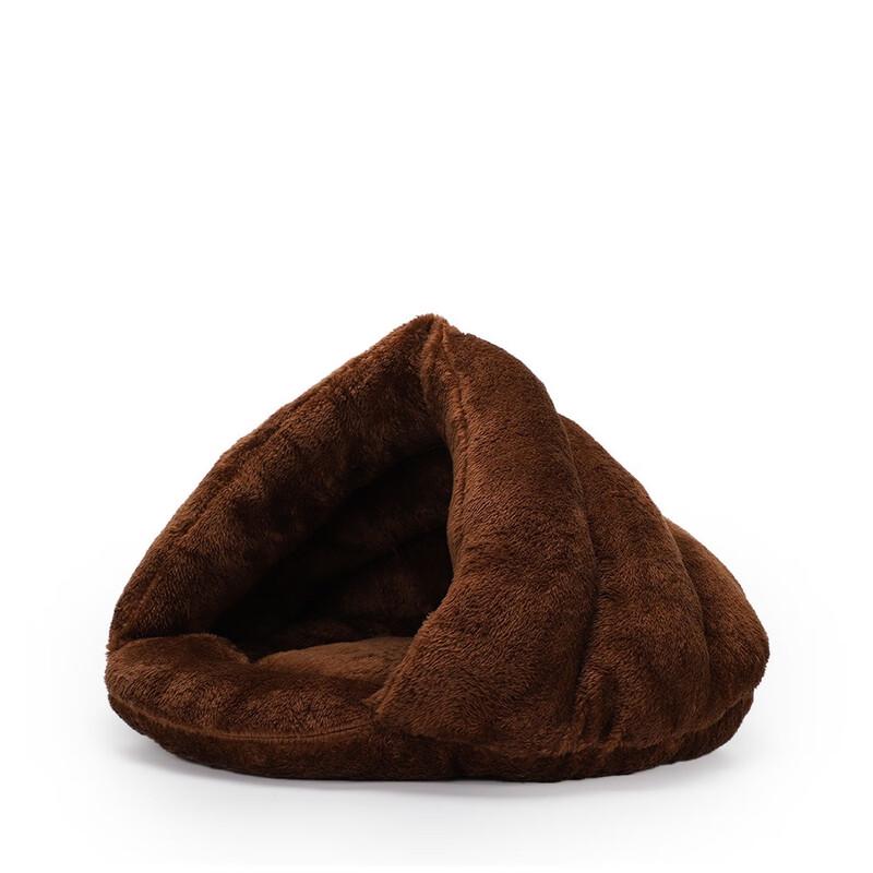 Winter Warm Semi-Enclosed Coral Fleece Pet Bed
