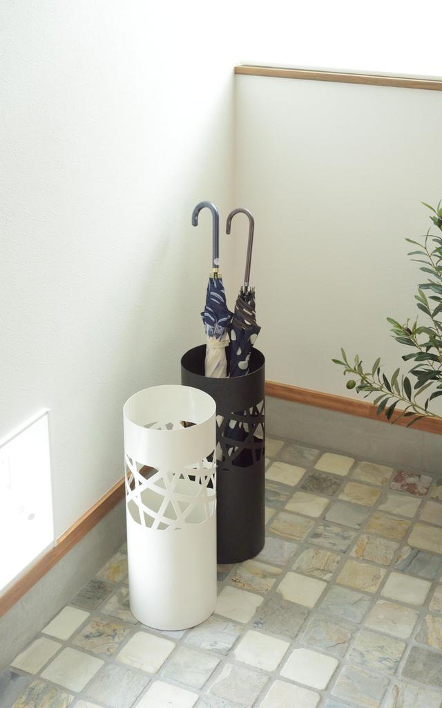 Azumaya-kk Umbrella Stand, White, Width 19.5 X Depth 19.5 X Height 49cm (LFS-181WH)