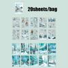 20 Sheets Diary Sticker Waterproof Scrapbook Sticker New Sticker Book  Stationery Supplies