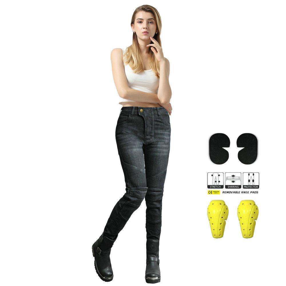 LOONG + БАЙКЕР + мотоциклетные джинсы женские + брюки для езды на мотоцикле в стиле ретро, ​​брюки с защитой от падения + расширенная защита