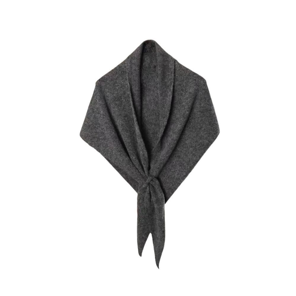 Cashmere Knitted Triangle Scarf Korean Style Winter Shawl Soft Cape Wraps Women/Men
