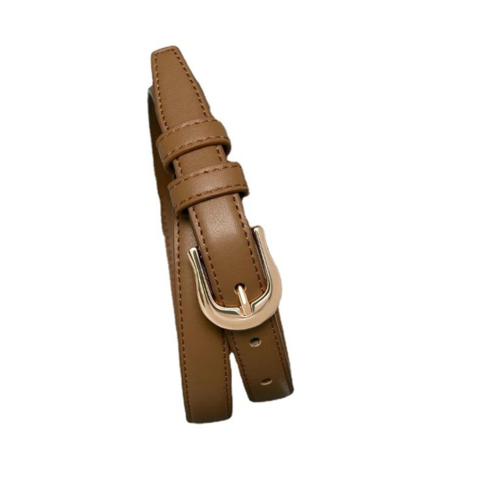 Women's PU Leather Belt Versatile Waist Belt Simple Trendy Waistband