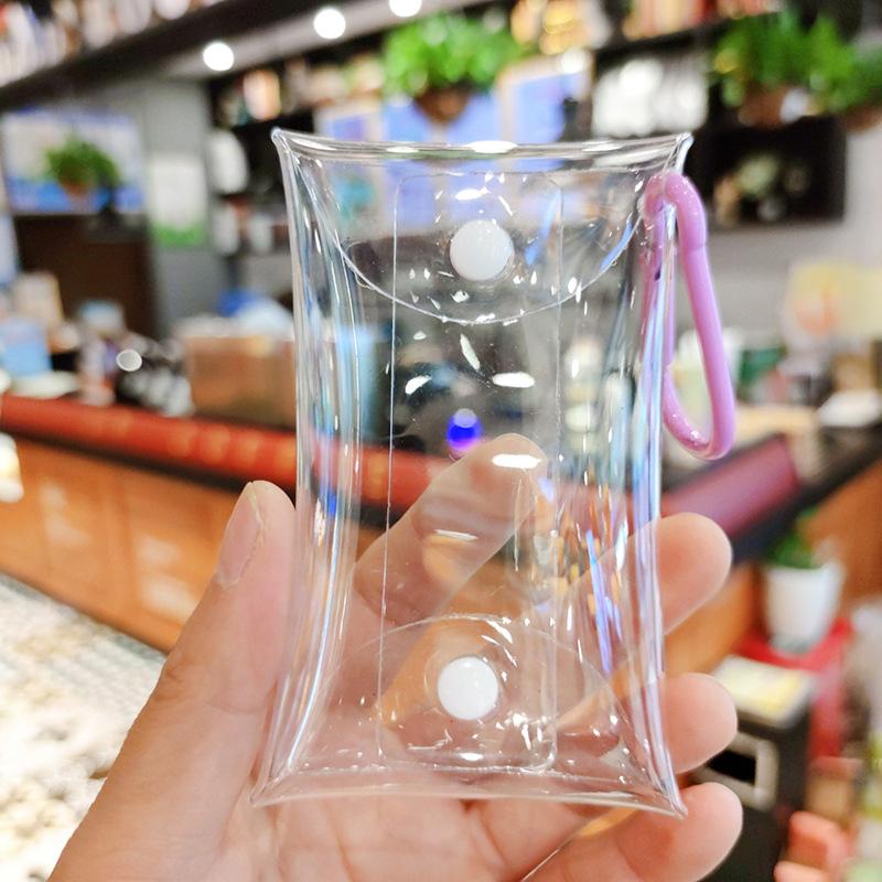 Small Transparent Coin Purse Pvc Clear Mini Female Purses Women Kids Girls Key Lipstick Earphone Coin Storage Bags Wallet Pouch