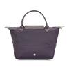 New LONGCHAMP Recycled Polyamide Canvas Dumpling Bag Handbag Small Women's Dark Purple 1621919645