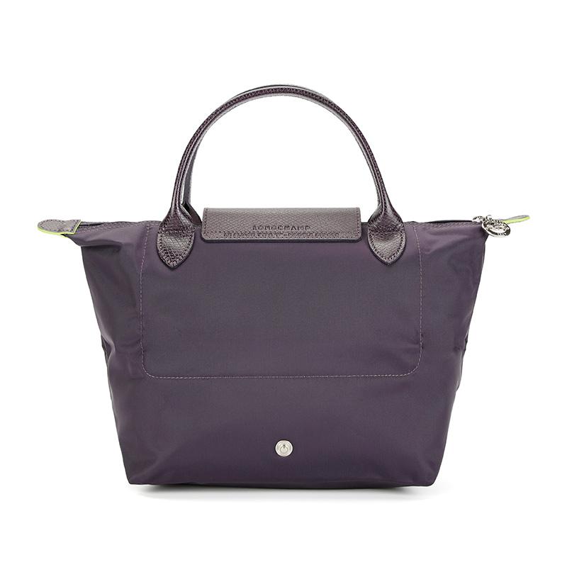 New LONGCHAMP Recycled Polyamide Canvas Dumpling Bag Handbag Small Women's Dark Purple 1621919645