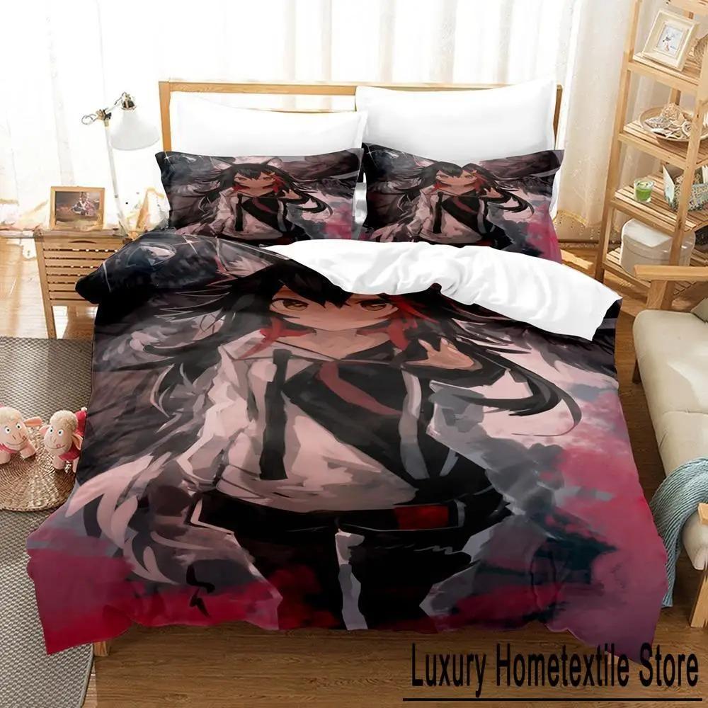 3D Print Anime Kawaii Girls Ōokami Mio Bedding Set Single Twin Full Queen King Size Bed Set Adult Kid Bedroom Duvet Cover Sets