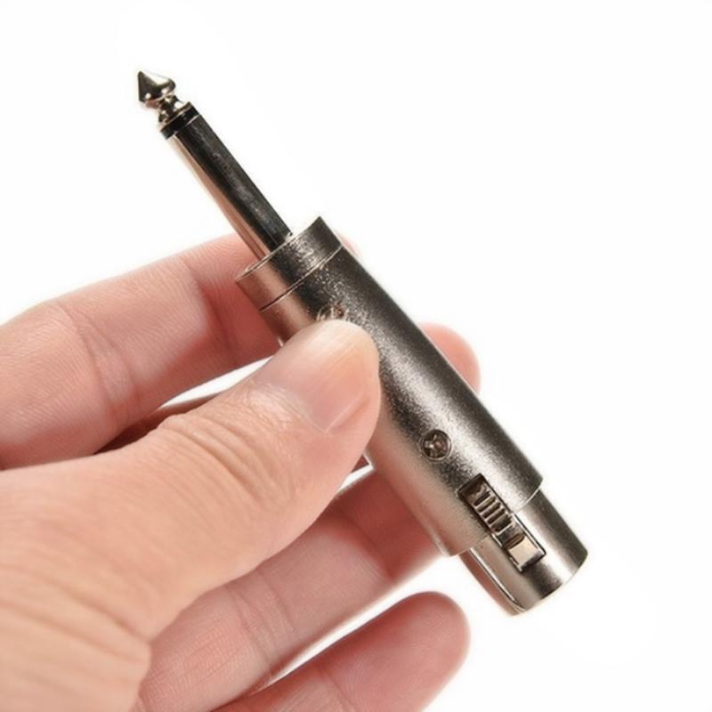 3-контактный разъем Xlr с гнездом 1/4 6,35 мм, стерео штекер Trs, аудиокабель, адаптер для микрофона