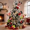 Festive Shaking Leg Decor Christmas Elf Decoration Electric Santa Claus Xmas Tree Party Ornament for Tree cHalf Body Ormament Funny