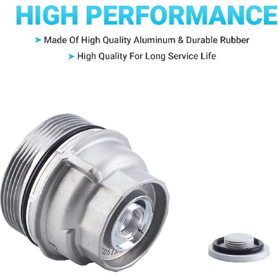 Крышка корпуса масляного фильтра в сборе 15620-31060 с масляной пробкой подходит для Toyota 2005- Tundra RAV4 4Runner Camry Highlander Tacoma Avalon Sienna Venza Lexus