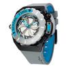Mazzucato Мужские часы RIM Scuba Blue Grey Reversible Double Dial Automatic SUB06-GY312 100M