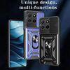 Чехол для Honor X5b Plus 4G с автомобильным магнитным кольцом-держателем, сдвижной камерой, бронированный, противоударный для Honor X5b / X5b Plus