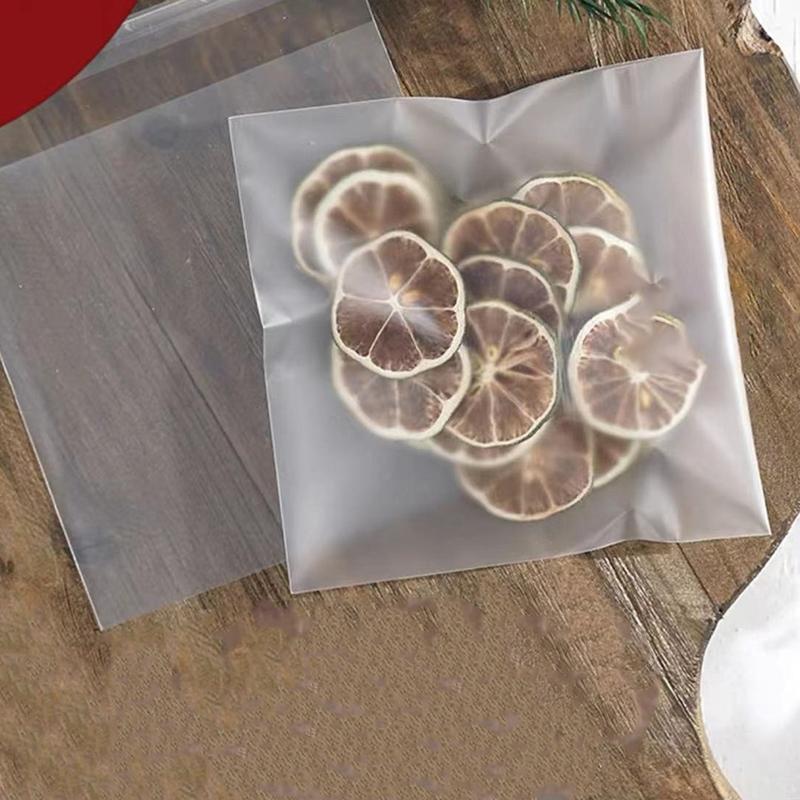 Frosted Clear Thickened Biscuit Bag Bread Bag Plastic Self-Contained Ziplock Bag