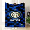 "Inter Milan Logo Non-slip warm quiltDesign, Ideal for Living Room and Bedroom Sofas"