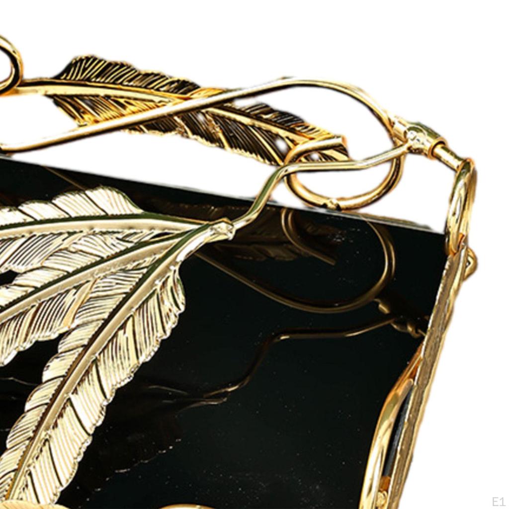 Металлический поднос для конфет, многоцелевая золотая полированная тарелка для домашнего дня рождения