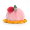 Jellycat Pretty Patisserie Dome Raspberry Plush 4" Кондитерская мягкая игрушка Идеальный подарок