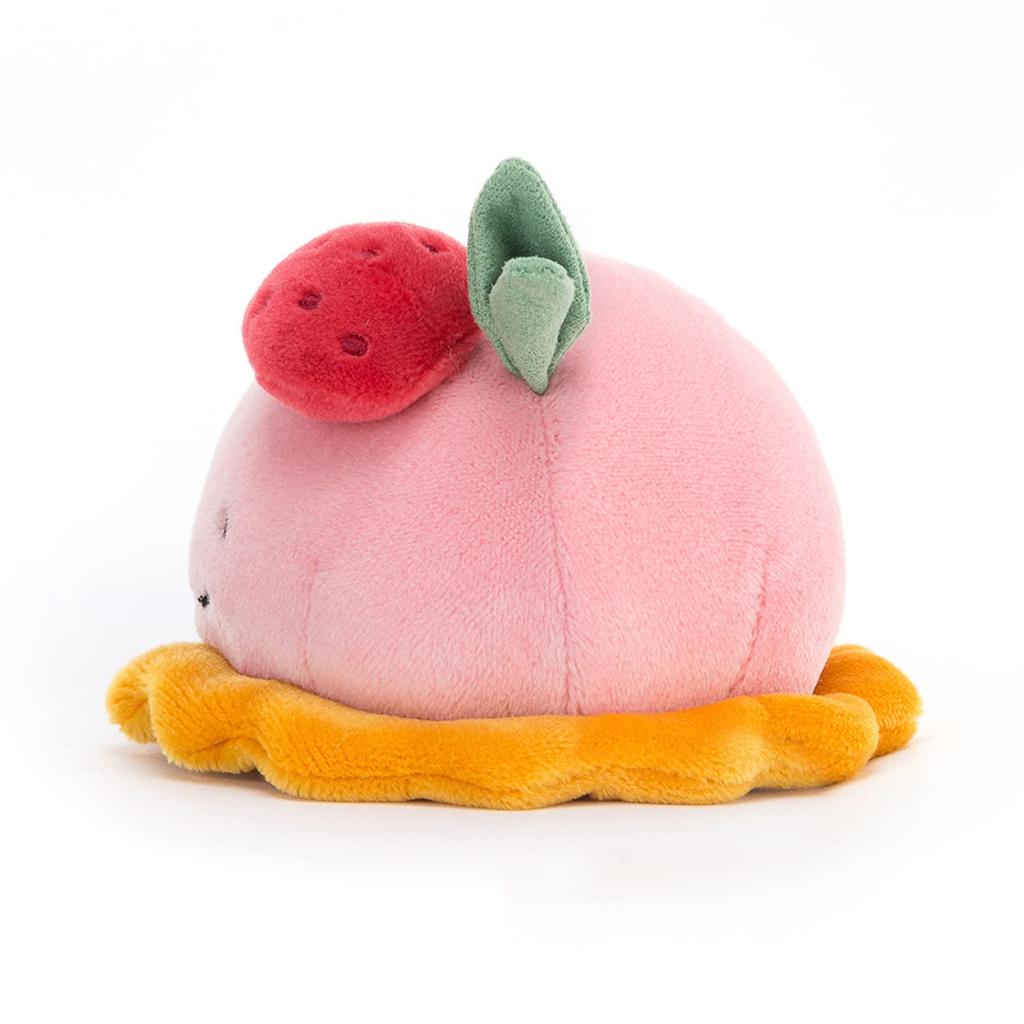 Jellycat Pretty Patisserie Dome Raspberry Plush 4" Кондитерская мягкая игрушка Идеальный подарок