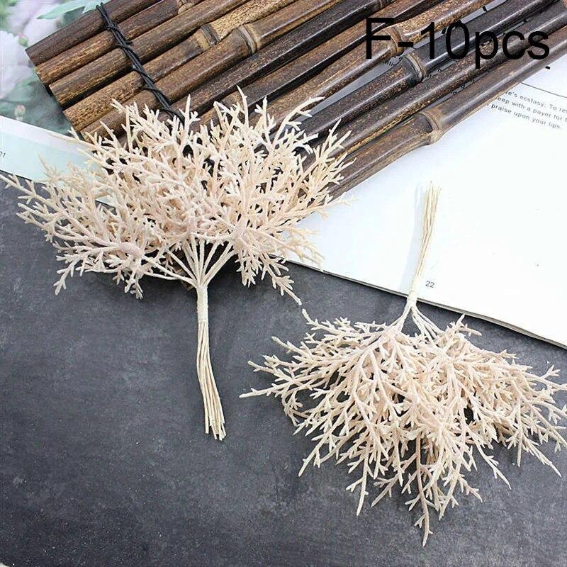 Букет новых сосновых растений, искусственный цветок, ветка рождественской елки, букет, свадебный домашний декор, сделай сам, венок, украшение для рождественской вечеринки