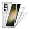 For Samsung Galaxy S25 Ultra/S24 Ultra Case Acrylic TPU Clear Phone Cover with Laser-printed Film