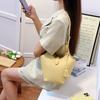 Корейская версия портативной сумки-корзины для овощей с узором личи, женская новая модная сумка-ведро 2025 года, универсальная сумка-мессенджер в стиле инс