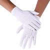 1pair Women White Formal Gloves Guard Santa Men Inspection Non-Slip Short Full Finger Driving Gloves