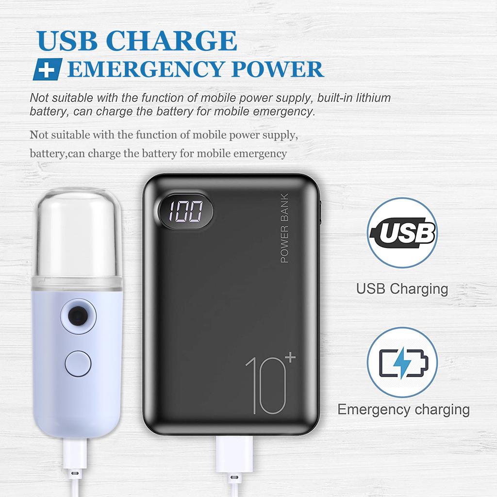 2 шт. USB-зарядка, распылитель для лица, портативный нано-распылитель, увлажнитель, косметический спрей для салона, спа, йоги