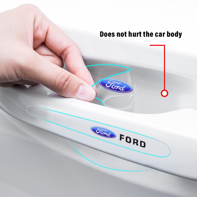 4/8 шт. Прозрачная ПВХ Пленка-Защита Ручки Двери Для Ford Focus Fiesta Ranger Mondeo Kuga Mustang S-MAX Авто Тюнинг Аксессуары