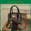Elegant Leopard Pattern Shoulder Bag For Women Minimalist Crossbody Design