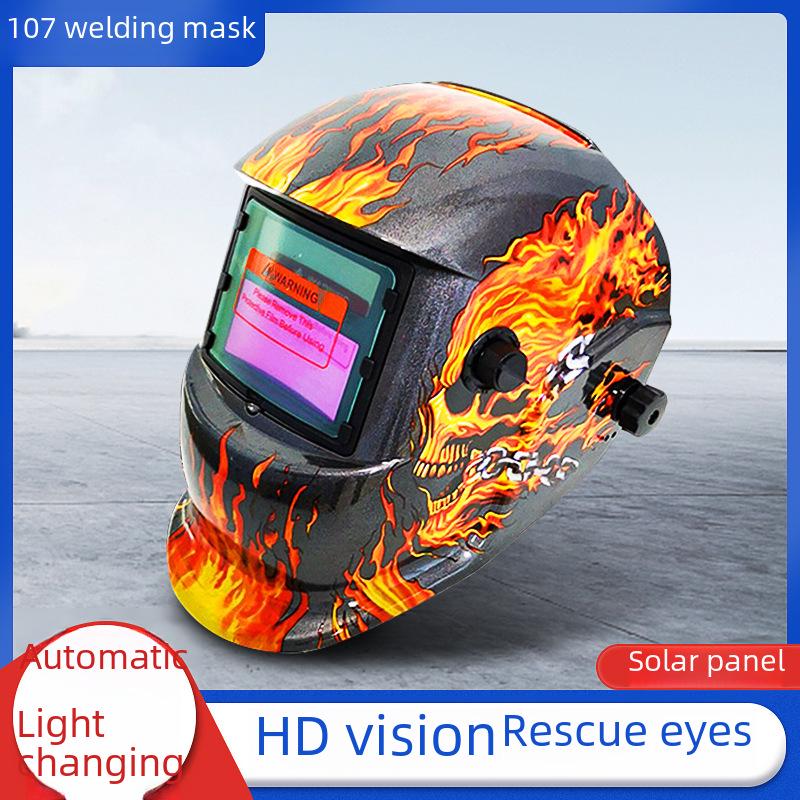 Auto-Darkening Head-Mounted Welding Helmet and Glasses for Argon Arc Welding