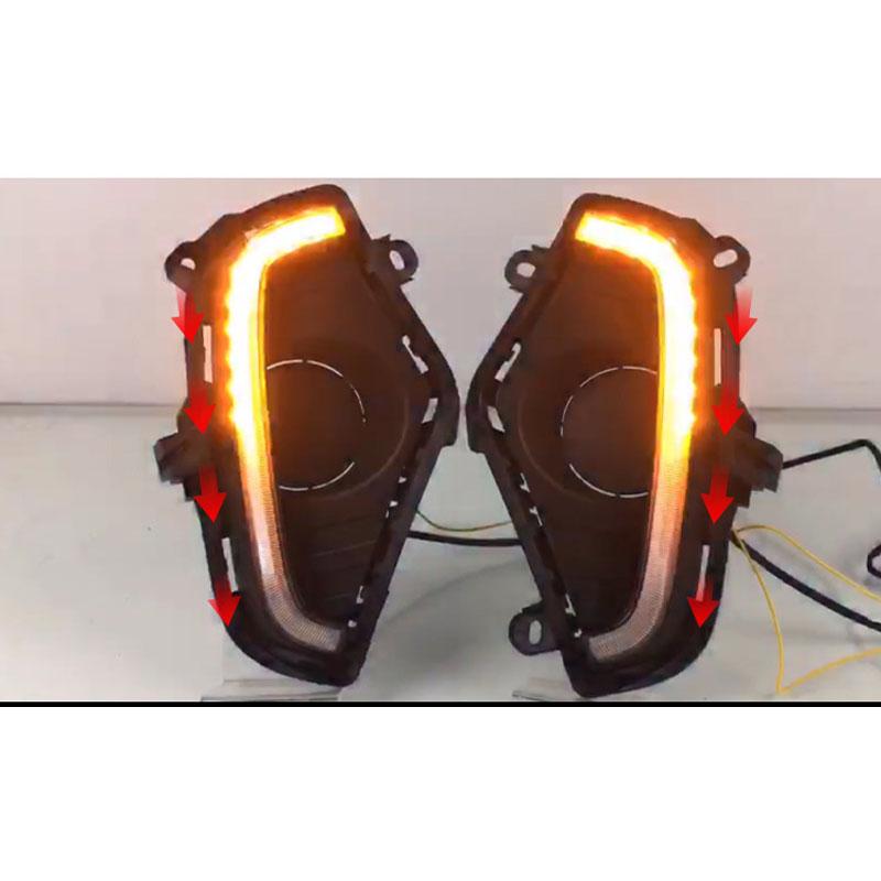 Tri-Color Daytime Running Light Fog Light LED for Toyota RAV4