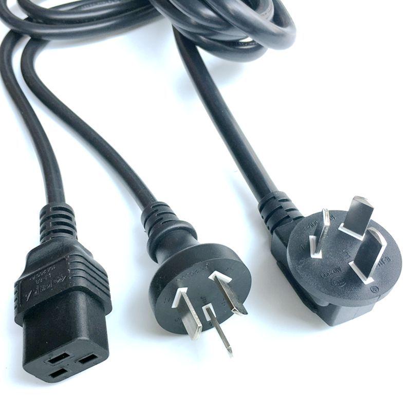 CCC 3-Pin Extension Cord, 1.5-2.5mm², 10A-16A, Male-Female, Chinese Standard.