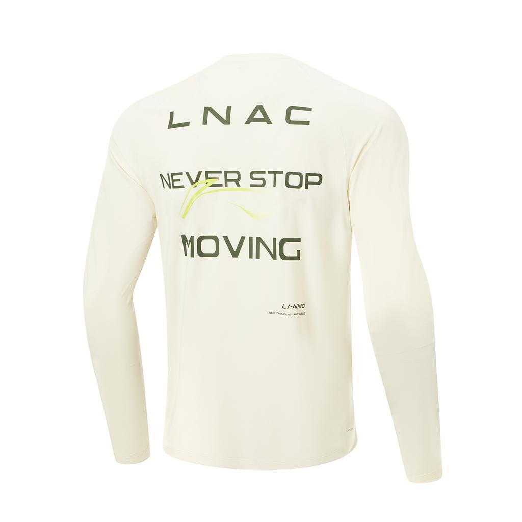 Li-Ning Быстросохнущая охлаждающая спортивная футболка с круглым вырезом, устойчивая к УФ-излучению, мужские топы ATLW095-9