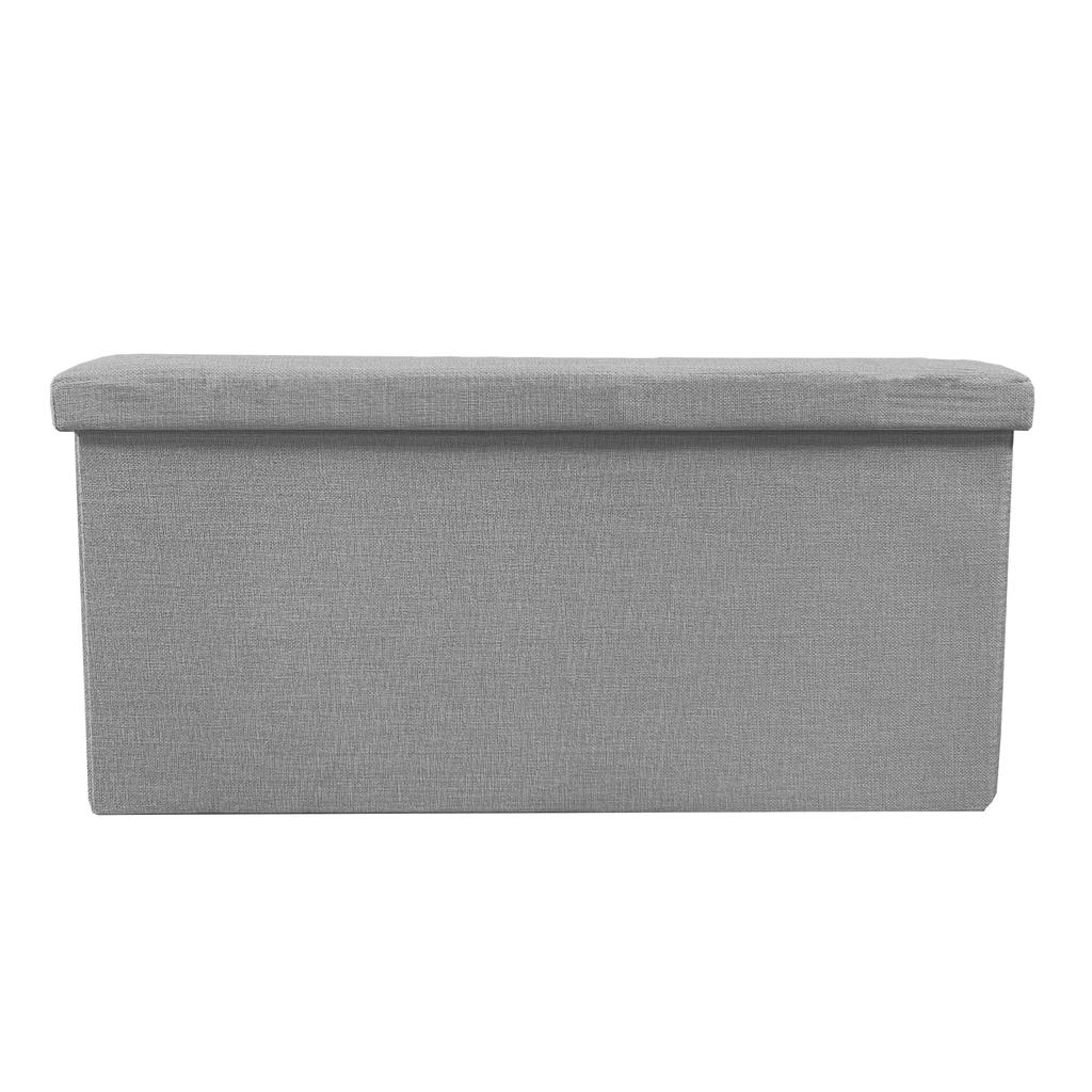 Puff Ottoman Almacenaje Rectangular Tela Plegable 76x38x38cm | Nyana Home | Estilo Otomano | Tela Resistente inferior