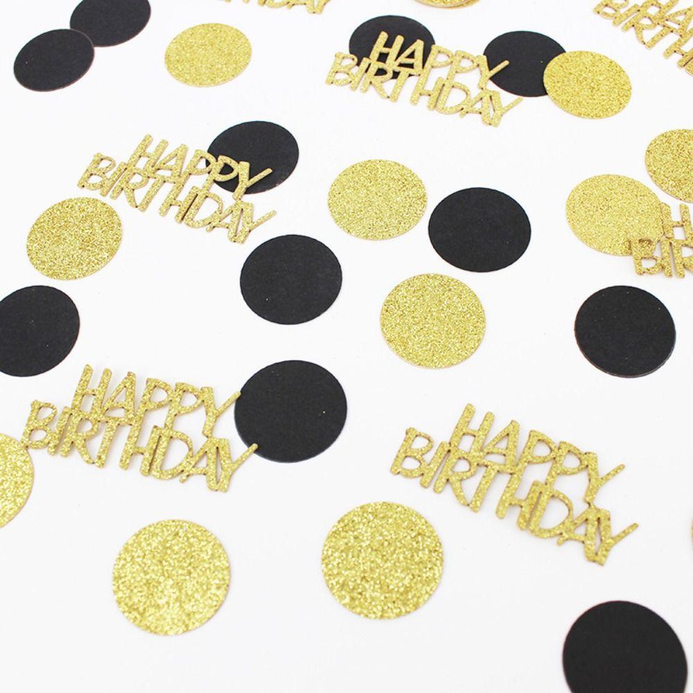 100 шт. блестящие золотые круглые точки конфетти бумага для украшения вечеринки принадлежности для украшения стола