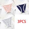 Women's Cotton Lace Briefs Mid Waist Sexy Seamless Comfort Panty Seduction Charming Bikini Panties
